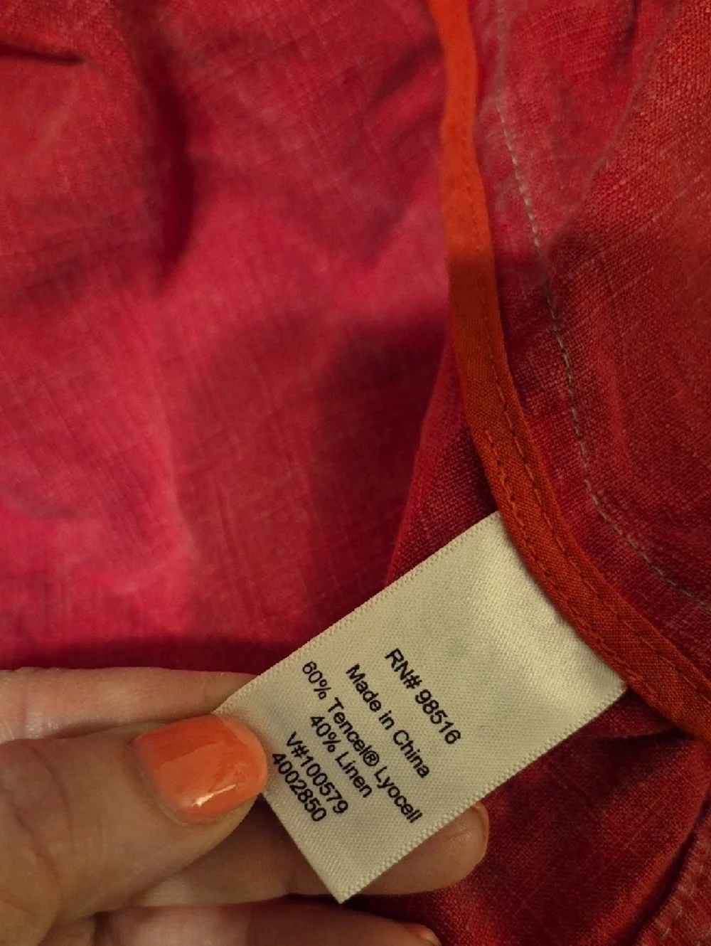 Coldwater Creek Red Jean Jacket - Picture 5 of 6